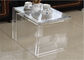 आधुनिक डिजाइन एक्रिलिक चाय की मेज, पारदर्शिता Plexiglass प्रदर्शन मामले तीन सेट कॉफी डेस्क आपूर्तिकर्ता